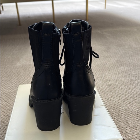 Torrid-Black Lace-Up Ankle Boots - Size 6 1/2 Wide Width - Picture 4 of 6